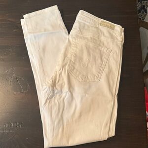 AG Adriano Goldschmied the abbey ankle mid rise skinny white ankle Jean women’s